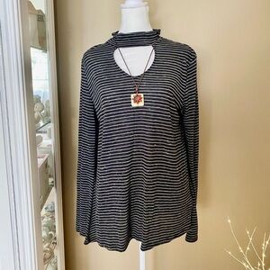 Y2K Bell Sleeve High Neck Top